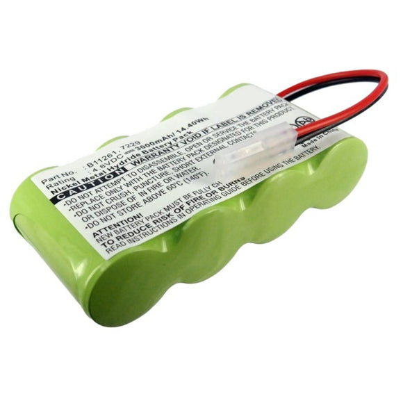 Batteries N Accessories BNA-WB-H9464 Medical Battery - Ni-MH, 4.8V, 3000mAh, Ultra High Capacity - Replacement for Welch-Allyn B11261 Battery