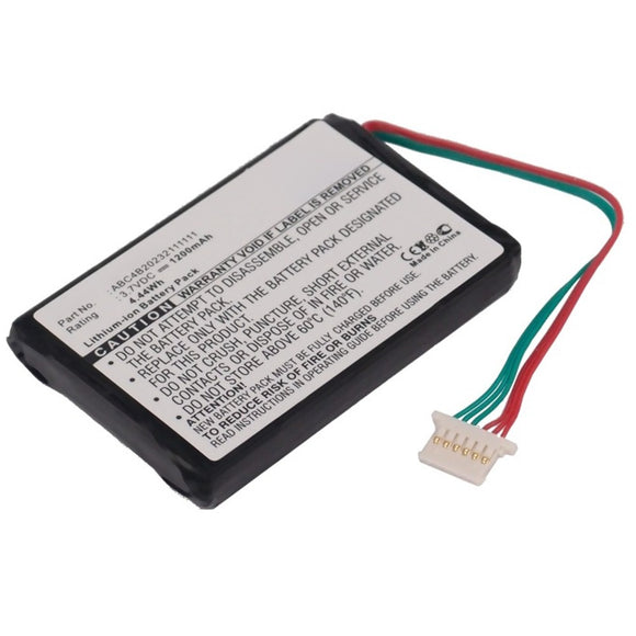 Batteries N Accessories BNA-WB-L13647 Player Battery - Li-ion, 3.7V, 1200mAh, Ultra High Capacity - Replacement for ROC ABC4B20232111111 Battery