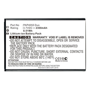 Batteries N Accessories BNA-WB-L16846 Cell Phone Battery - Li-ion, 3.7V, 2300mAh, Ultra High Capacity - Replacement for Prestigio PAP4055 Duo Battery