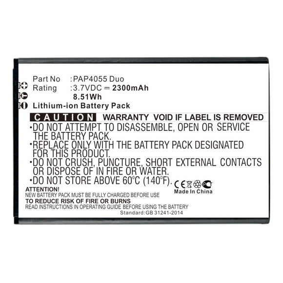 Batteries N Accessories BNA-WB-L16846 Cell Phone Battery - Li-ion, 3.7V, 2300mAh, Ultra High Capacity - Replacement for Prestigio PAP4055 Duo Battery
