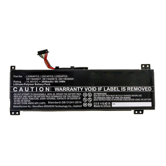 Batteries N Accessories BNA-WB-P12575 Laptop Battery - Li-Pol, 15.36V, 3850mAh, Ultra High Capacity - Replacement for Lenovo L20C4PC0 Battery
