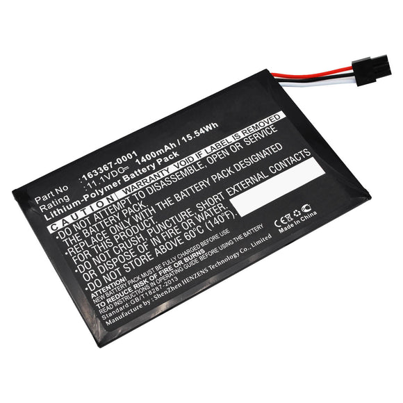 Batteries N Accessories BNA-WB-P1244 Barcode Scanner Battery - Li-Pol, 11.1V, 1400 mAh, Ultra High Capacity Battery - Replacement for Honeywell 163367-0001 Battery