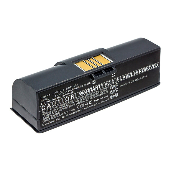 Batteries N Accessories BNA-WB-L12120 Barcode Scanner Battery - Li-ion, 3.7V, 2400mAh, Ultra High Capacity - Replacement for Intermec 318-011-007 Battery