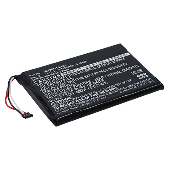 Batteries N Accessories BNA-WB-L4191 GPS Battery - Li-Ion, 3.7V, 1500 mAh, Ultra High Capacity Battery - Replacement for Garmin KI22BI31DI4G1 Battery