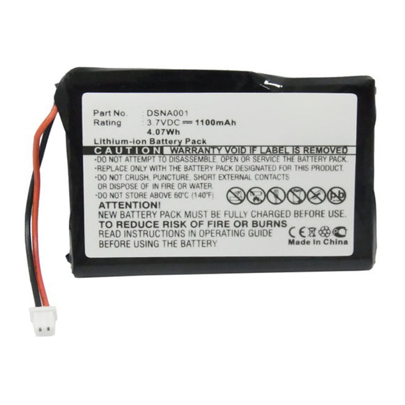 Batteries N Accessories BNA-WB-L15768 GPS Battery - Li-ion, 3.7V, 1100mAh, Ultra High Capacity - Replacement for Blaupunkt DSNA001 Battery