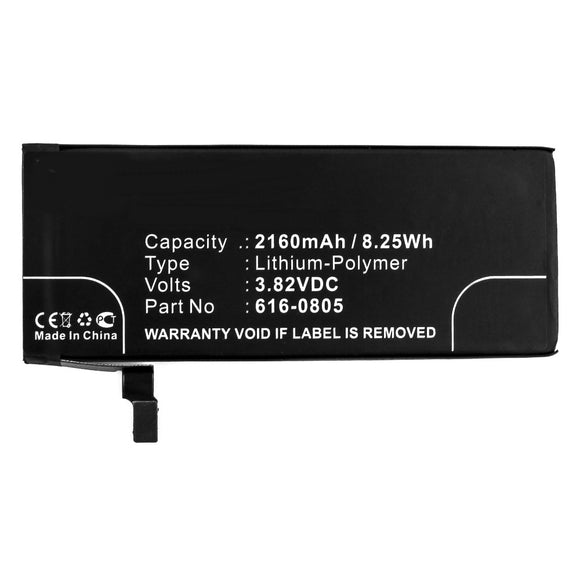 Batteries N Accessories BNA-WB-P3074 Cell Phone Battery - Li-Pol, 3.82V, 2160 mAh, Ultra High Capacity Battery - Replacement for Apple 616-0804 Battery