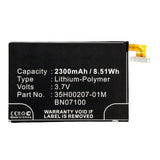 Batteries N Accessories BNA-WB-P11944 Cell Phone Battery - Li-Pol, 3.7V, 2300mAh, Ultra High Capacity - Replacement for HTC 35H00207-01M Battery