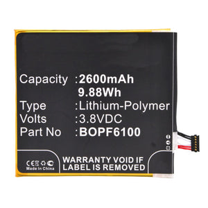 Batteries N Accessories BNA-WB-P3332 Cell Phone Battery - Li-Pol, 3.8V, 2600 mAh, Ultra High Capacity Battery - Replacement for HTC 35H00232-00M Battery