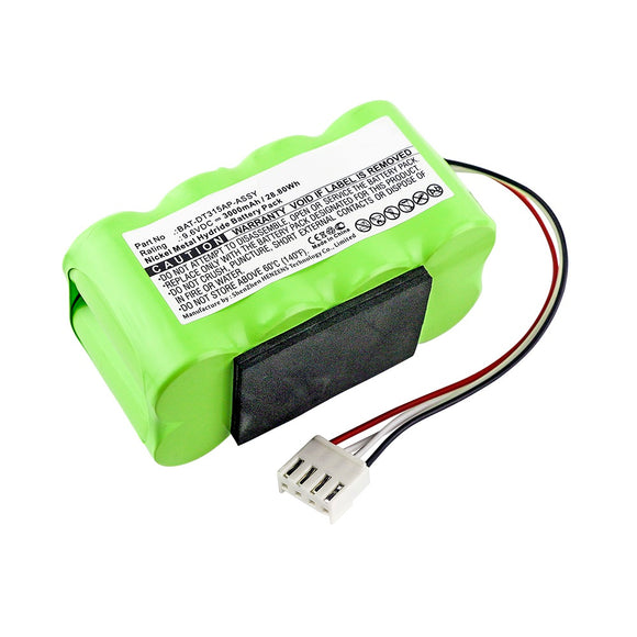 Batteries N Accessories BNA-WB-H13355 Equipment Battery - Ni-MH, 9.6V, 3000mAh, Ultra High Capacity - Replacement for Shimpo BAT-DT315A/P Battery
