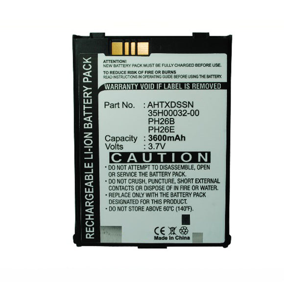 Batteries N Accessories BNA-WB-L17035 PDA Battery - Li-ion, 3.7V, 3600mAh, Ultra High Capacity - Replacement for HTC PH26B Battery