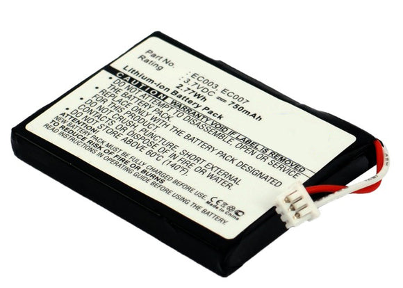 Batteries N Accessories BNA-WB-L8798-PL Player Battery - Li-ion, 3.7V, 750mAh, Ultra High Capacity - Replacement for Apple EC003 Battery