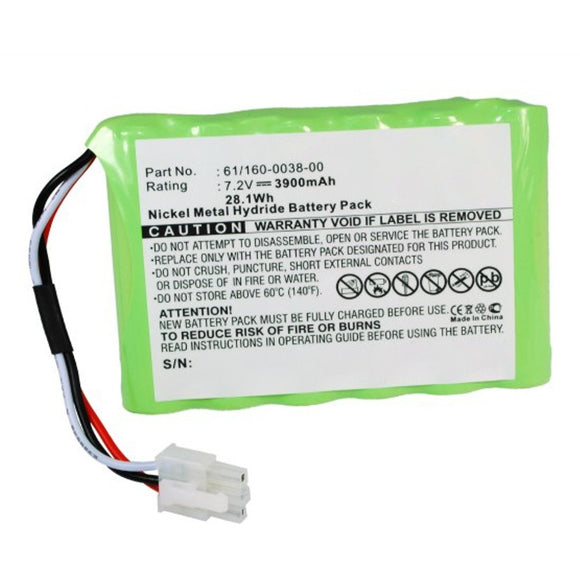 Batteries N Accessories BNA-WB-H13340 Equipment Battery - Ni-MH, 7.2V, 3900mAh, Ultra High Capacity - Replacement for Riser Bond 61/160-0038-00 Battery