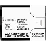 Batteries N Accessories BNA-WB-L8729 Wifi Hotspot Battery - Li-ion, 3.8V, 2100mAh, Ultra High Capacity Battery - Replacement for Verizon FWCR900BATS, V604454AR Battery