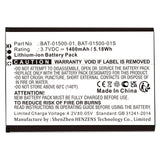 Batteries N Accessories BNA-WB-L17625 Cell Phone Battery - Li-ion, 3.7V, 1400mAh, Ultra High Capacity - Replacement for Sonim BAT-01500-01 Battery