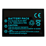 Batteries N Accessories BNA-WB-L8055 Cordless Phones Battery - Li-ion, 3.7V, 1400mAh, Ultra High Capacity Battery - Replacement for Kodak 1054062, KLIC-5001 Battery
