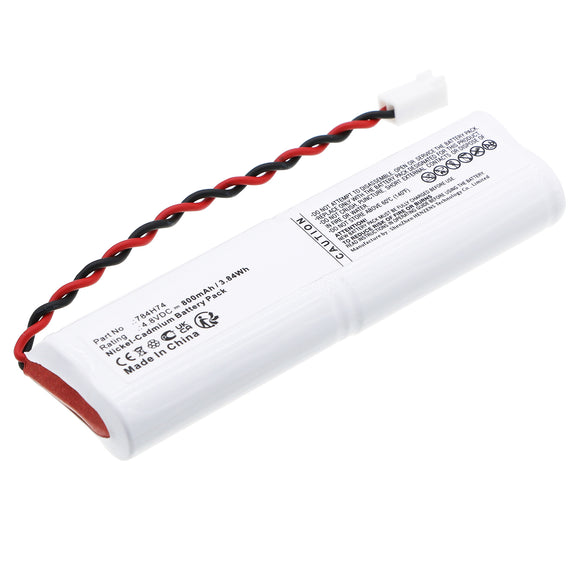 Batteries N Accessories BNA-WB-C18578 Emergency Lighting Battery - Ni-CD, 4.8V, 800mAh, Ultra High Capacity - Replacement for Dual-lite 784H74 Battery