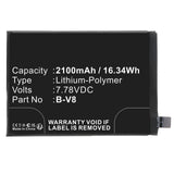 Batteries N Accessories BNA-WB-P17727 Cell Phone Battery - Li-Pol, 7.78V, 2100mAh, Ultra High Capacity - Replacement for VIVO B-V8 Battery