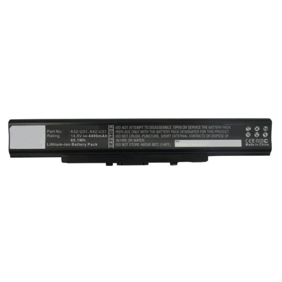 Batteries N Accessories BNA-WB-L10520 Laptop Battery - Li-ion, 14.8V, 4400mAh, Ultra High Capacity - Replacement for Asus A32-U31 Battery