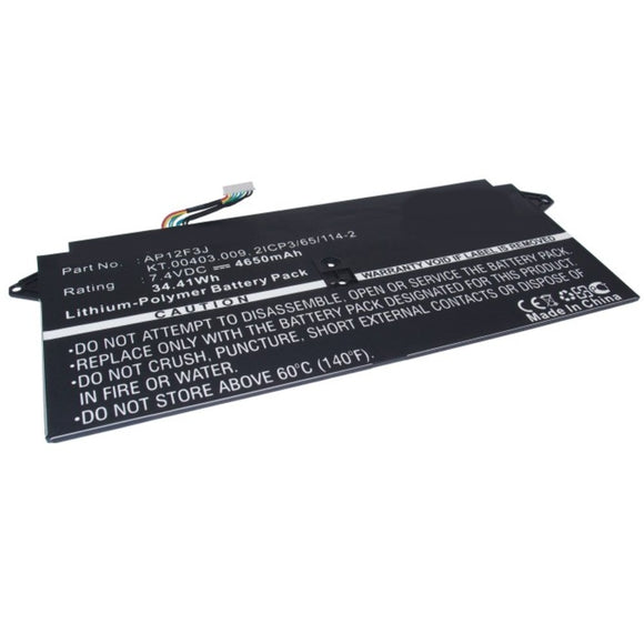 Batteries N Accessories BNA-WB-P9548 Laptop Battery - Li-Pol, 7.4V, 4650mAh, Ultra High Capacity - Replacement for Acer AP12F3J Battery