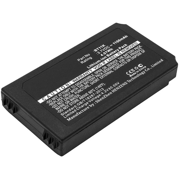 Batteries N Accessories BNA-WB-L7150 Remote Control Battery - Li-Ion, 3.7V, 1100 mAh, Ultra High Capacity Battery - Replacement for IKUSI BT11K Battery
