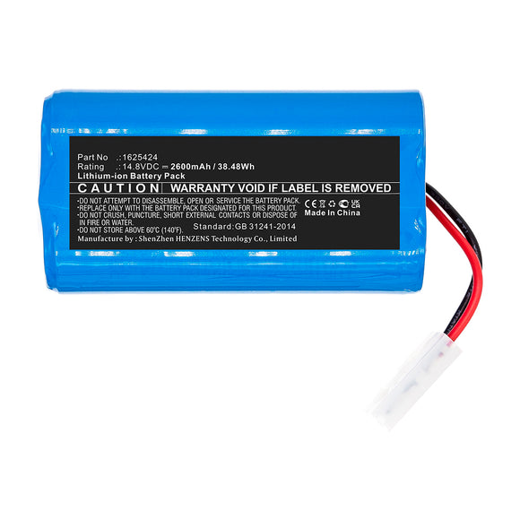 Batteries N Accessories BNA-WB-L16297 Vacuum Cleaner Battery - Li-ion, 14.8V, 2600mAh, Ultra High Capacity - Replacement for Bissell 1625424 Battery