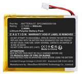 Batteries N Accessories BNA-WB-P18534 Wireless Headset Battery - Li-Pol, 3.7V, 800mAh, Ultra High Capacity - Replacement for Nolan BATTERIA 07 Battery