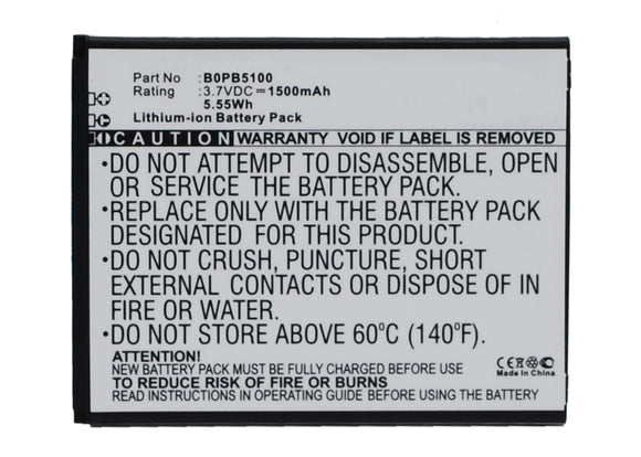 Batteries N Accessories BNA-WB-L3334 Cell Phone Battery - Li-Ion, 3.7V, 1500 mAh, Ultra High Capacity Battery - Replacement for HTC 5360570 Battery