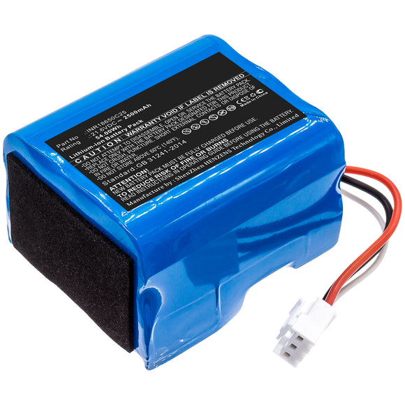 Batteries N Accessories BNA-WB-L15433 Vacuum Cleaner Battery - Li-ion, 21.6V, 2500mAh, Ultra High Capacity - Replacement for Philips INR18650C25 Battery