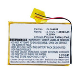 Batteries N Accessories BNA-WB-P4269 GPS Battery - Li-Pol, 3.7V, 2500 mAh, Ultra High Capacity Battery - Replacement for TEASI PL784262 Battery