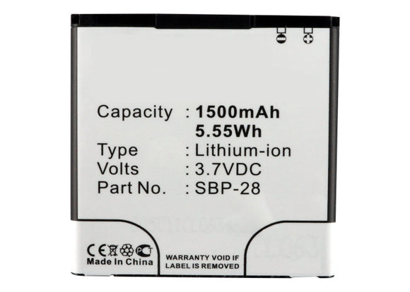Batteries N Accessories BNA-WB-L3098 Cell Phone Battery - Li-Ion, 3.7V, 1500 mAh, Ultra High Capacity Battery - Replacement for Asus 0B110-00150000 Battery