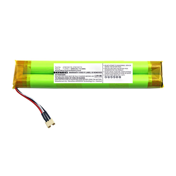 Batteries N Accessories BNA-WB-H14398 Alarm System Battery - Ni-MH, 7.2V, 2000mAh, Ultra High Capacity - Replacement for Paradox Magellan 780100172 Battery