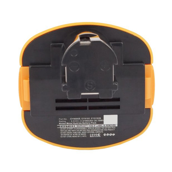 Batteries N Accessories BNA-WB-H15304 Power Tool Battery - Ni-MH, 9.6V, 2100mAh, Ultra High Capacity - Replacement for Panasonic EY9086 Battery