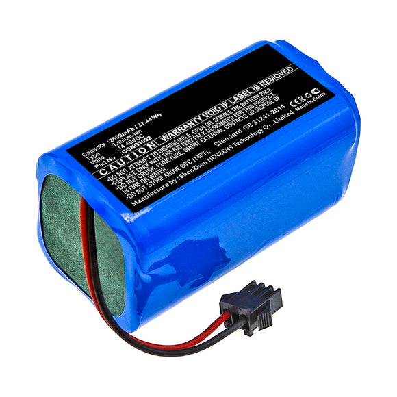 Batteries N Accessories BNA-WB-L11138 Vacuum Cleaner Battery - Li-ion, 14.4V, 2600mAh, Ultra High Capacity - Replacement for CECOTEC CONG1002 Battery