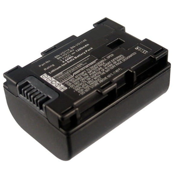 Batteries N Accessories BNA-WB-L8970 Digital Camera Battery - Li-ion, 3.7V, 1200mAh, Ultra High Capacity - Replacement for JVC BN-VG114 Battery