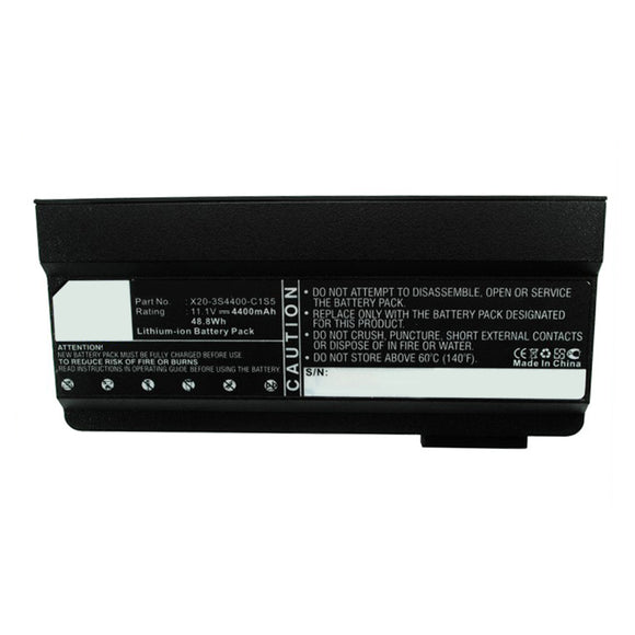 Batteries N Accessories BNA-WB-L14223 Laptop Battery - Li-ion, 11.1V, 4400mAh, Ultra High Capacity - Replacement for Uniwill X20-3S4000-S1P3 Battery