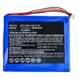 Batteries N Accessories BNA-WB-L10276 Equipment Battery - Li-ion, 7.4V, 5200mAh, Ultra High Capacity - Replacement for Aetep BE-6398 Battery