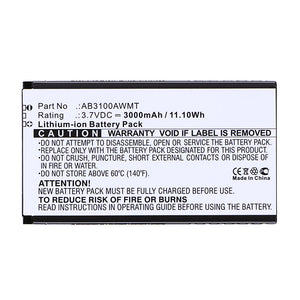 Batteries N Accessories BNA-WB-L14793 Cell Phone Battery - Li-ion, 3.7V, 3000mAh, Ultra High Capacity - Replacement for Philips AB3100AWMC Battery