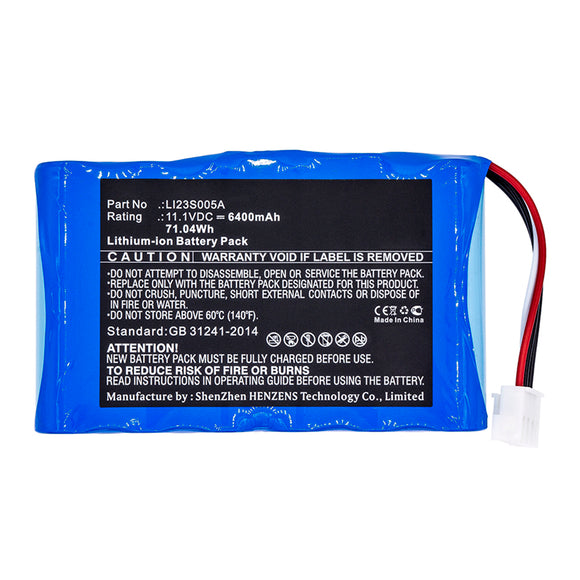 Batteries N Accessories BNA-WB-L16663 Medical Battery - Li-ion, 11.1V, 6400mAh, Ultra High Capacity - Replacement for Mindray LI23S005A Battery