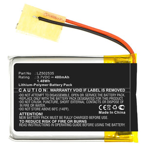 Batteries N Accessories BNA-WB-P11042 Speaker Battery - Li-Pol, 3.7V, 400mAh, Ultra High Capacity - Replacement for Altec Lansing LZ502535 Battery