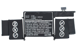 Batteries N Accessories BNA-WB-P4513 Laptops Battery - Li-Pol, 11.43V, 6500 mAh, Ultra High Capacity Battery - Replacement for Apple A1582 Battery