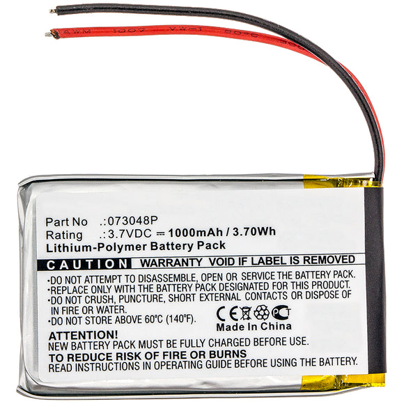 Batteries N Accessories BNA-WB-P14959 Digital Camera Battery - Li-Pol, 3.7V, 1000mAh, Ultra High Capacity - Replacement for Polaroid 073048P Battery