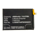 Batteries N Accessories BNA-WB-P14046 Cell Phone Battery - Li-Pol, 3.85V, 4900mAh, Ultra High Capacity - Replacement for ZTE LI3950T44P8H926251 Battery