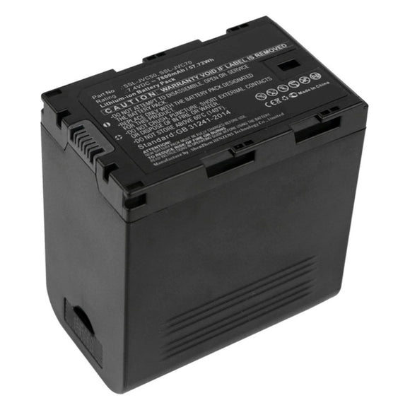 Batteries N Accessories BNA-WB-L8959 Digital Camera Battery - Li-ion, 7.4V, 7800mAh, Ultra High Capacity - Replacement for JVC SSL-JVC50 Battery