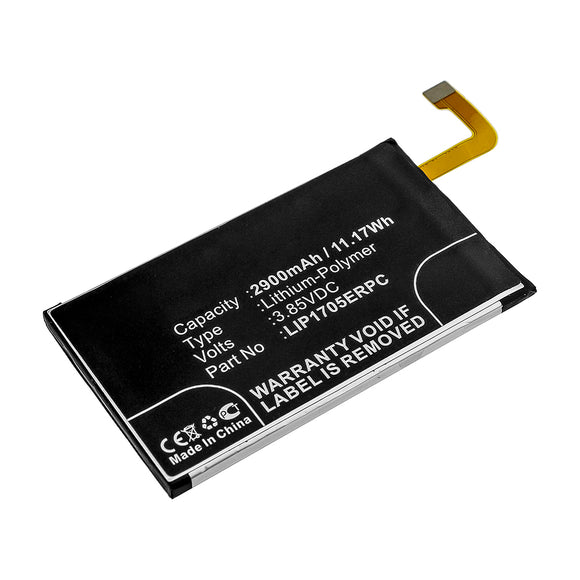 Batteries N Accessories BNA-WB-P15655 Cell Phone Battery - Li-Pol, 3.85V, 2900mAh, Ultra High Capacity - Replacement for Sony LIP1705ERPC Battery