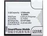 Batteries N Accessories BNA-WB-P8234 Cell Phone Battery - Li-Pol, 3.7V, 1700mAh, Ultra High Capacity Battery - Replacement for Asus 0B200-01070000, C11P1403 Battery