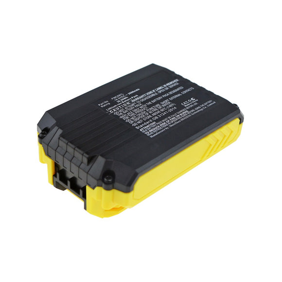 Batteries N Accessories BNA-WB-L13718 Power Tool Battery - Li-ion, 18V, 2000mAh, Ultra High Capacity - Replacement for Stanley FMC687L Battery