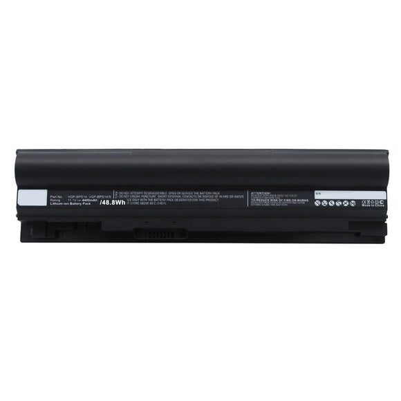 Batteries N Accessories BNA-WB-L10733 Laptop Battery - Li-ion, 11.1V, 4400mAh, Ultra High Capacity - Replacement for Sony VGP-BPS14 Battery