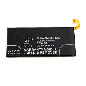 Batteries N Accessories BNA-WB-P13018 Cell Phone Battery - Li-Pol, 3.85V, 2600mAh, Ultra High Capacity - Replacement for Samsung EB-BC500ABA Battery