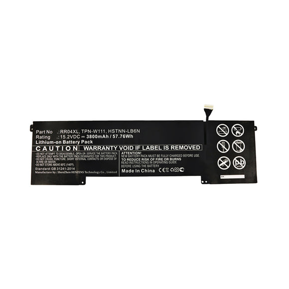 Batteries N Accessories BNA-WB-L11792 Laptop Battery - Li-ion, 15.2V, 3800mAh, Ultra High Capacity - Replacement for HP RR04 Battery