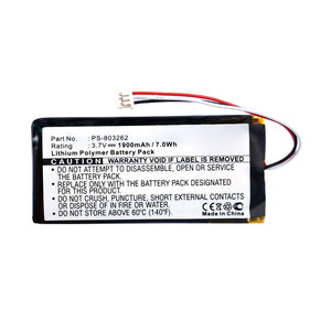 Batteries N Accessories BNA-WB-P12447 GPS Battery - Li-Pol, 3.7V, 1900mAh, Ultra High Capacity - Replacement for Navman PS-803262 Battery